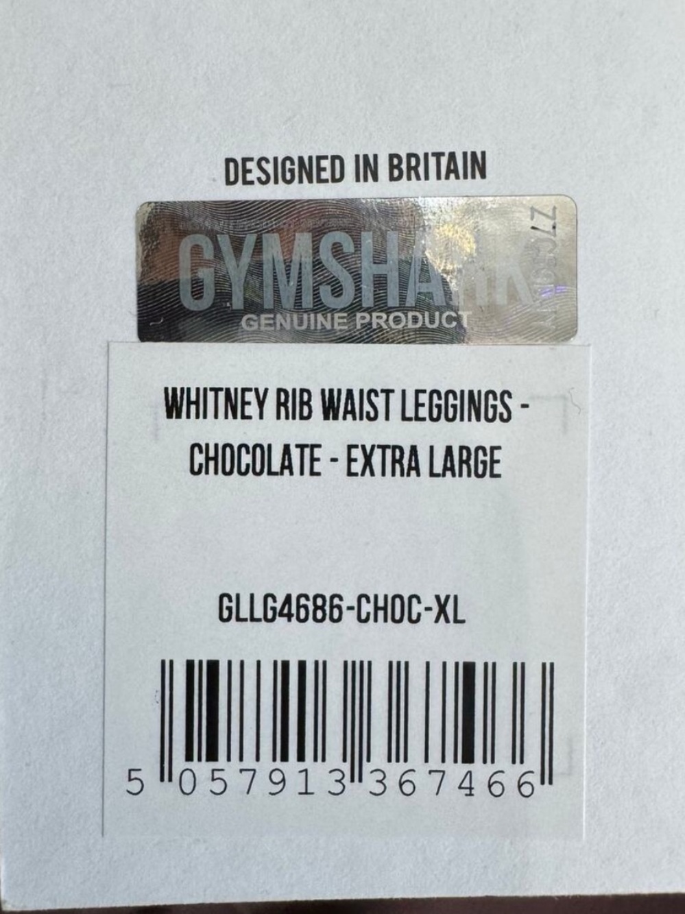 NWT Gymshark x Whitney Simmons Rib Waist Leggings Cherry Chocolate Size XL - Picture 8 of 9